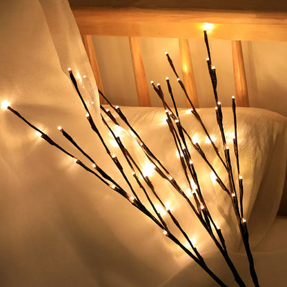 Lighted Willow Branches