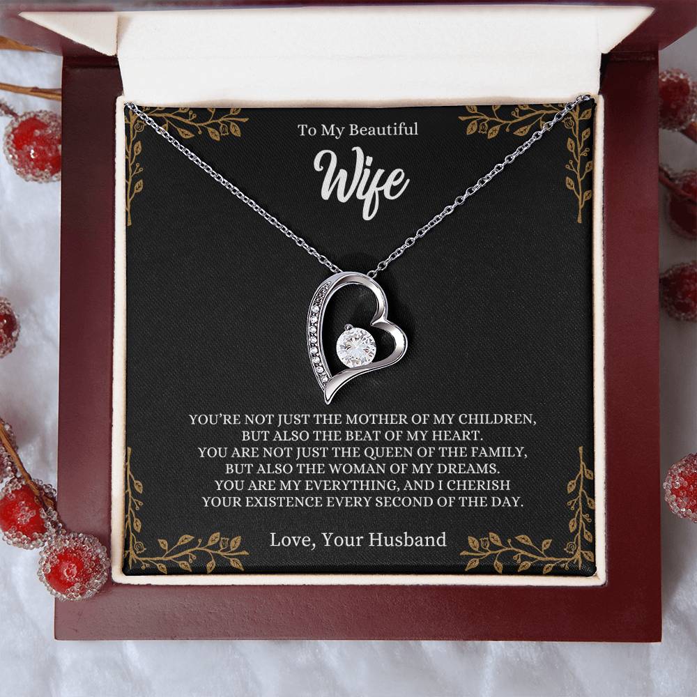 To My Beautiful Wife | Forever Love Necklace