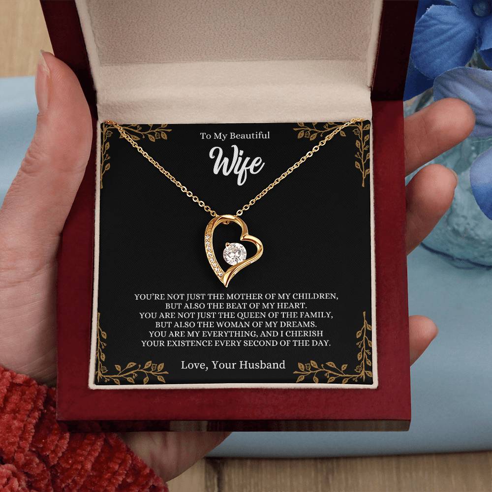 To My Beautiful Wife | Forever Love Necklace