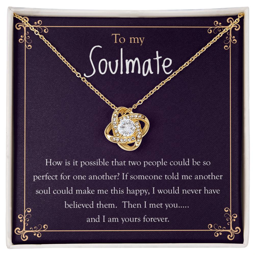 To My Soulmate | Love Knot Necklace