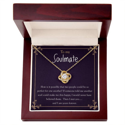 To My Soulmate | Love Knot Necklace