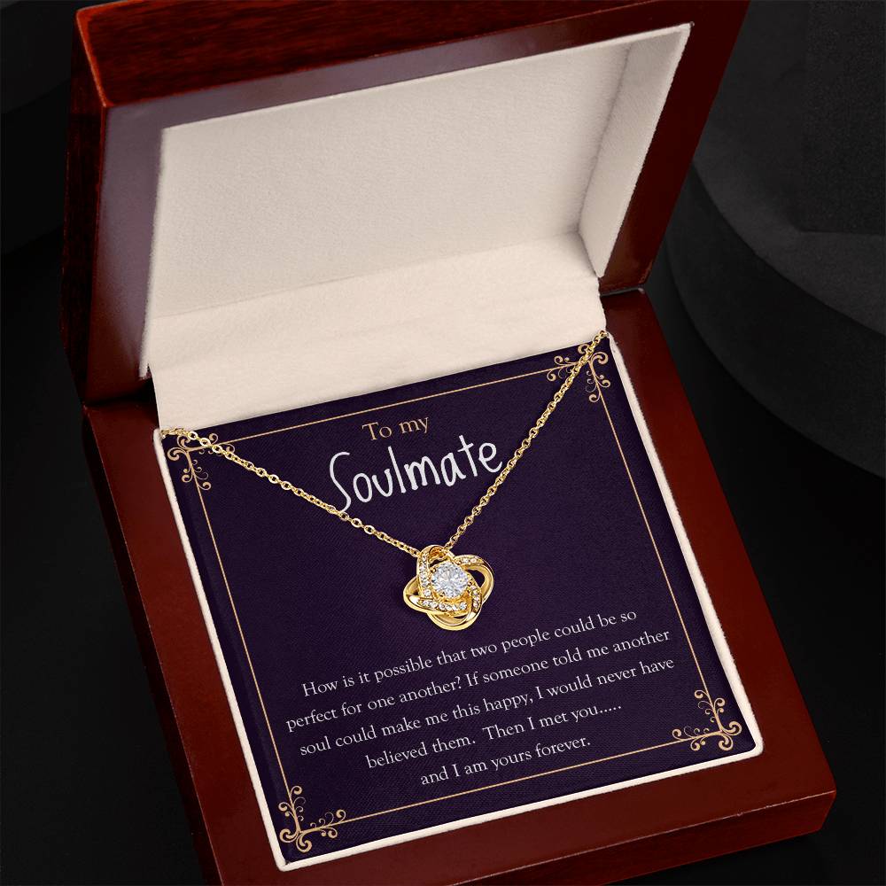 To My Soulmate | Love Knot Necklace