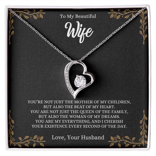 To My Beautiful Wife | Forever Love Necklace