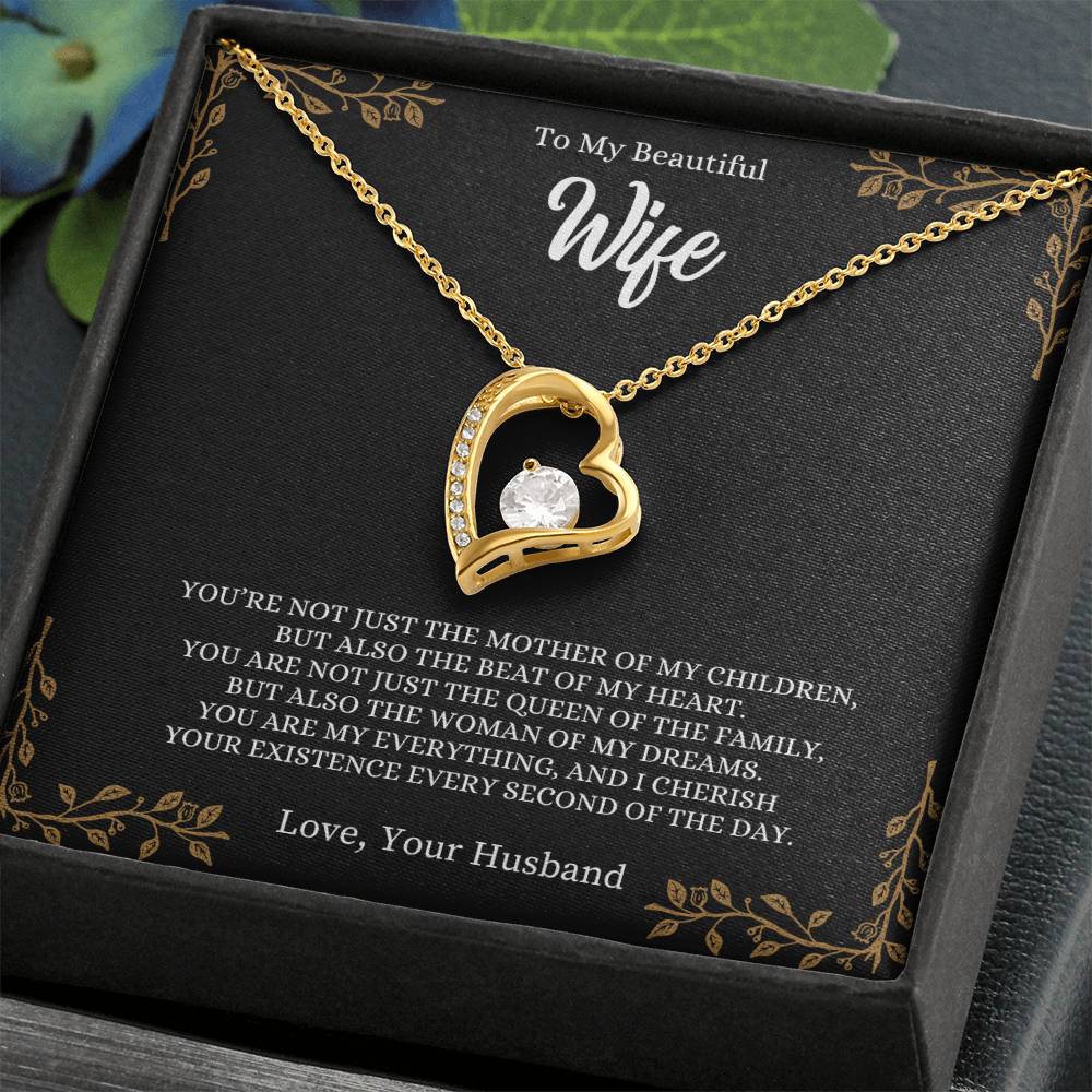 To My Beautiful Wife | Forever Love Necklace